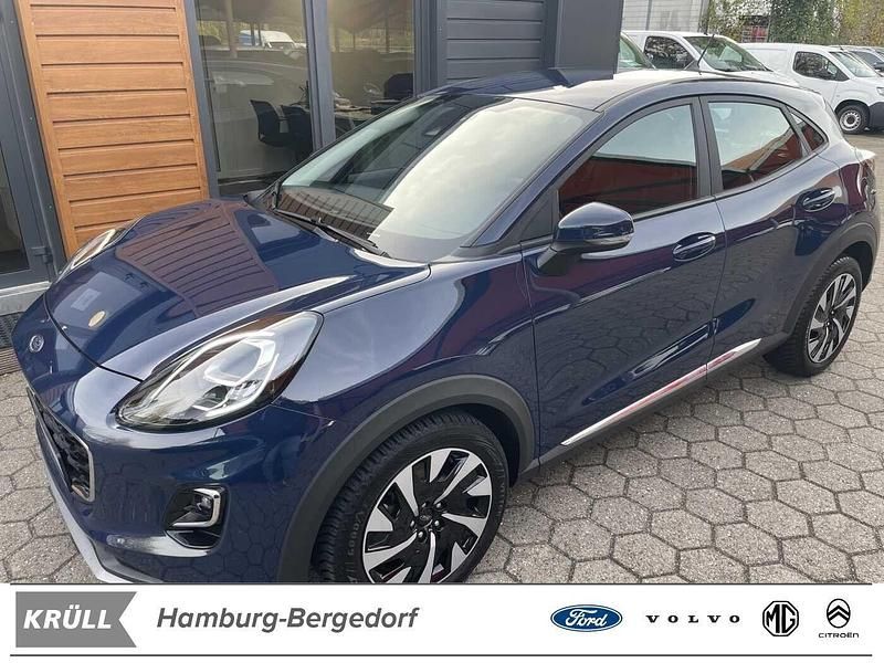Blau Gebraucht 2022 Ford Puma Titanium SUV | 16.901 € (Guter Preis) - Bild 1/4