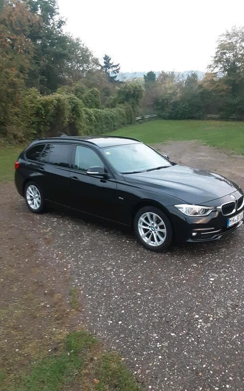 Schwarz Gebraucht 2017 BMW 320 Sport Line Kombi | 13.500 € (Guter Preis) - Bild 1/4