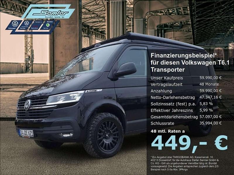 Schwarz Gebraucht 2023 VW Transporter Van | 59.990 € - Bild 1/4