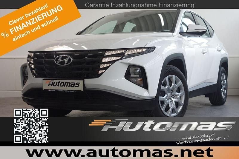 Atlas white / sol Gebraucht 2023 Hyundai Tucson Pure SUV | 24.980 € (Superpreis) - Bild 1/4