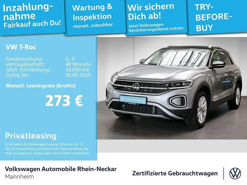 Grau Gebraucht 2024 VW T-Roc Style SUV | 27.792 € (Guter Preis) - Bild 1/3