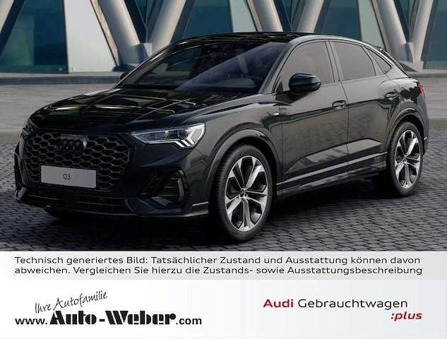 Mythosschwarz metallic Gebraucht 2024 Audi Q3 Sportback S-Line SUV | 48.480 € (Teuer) - Bild 1/2