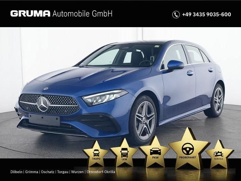 Blau Gebraucht 2023 Mercedes A250 AMG Premium Limousine | 38.730 € (Fairer Preis) - Bild 1/4