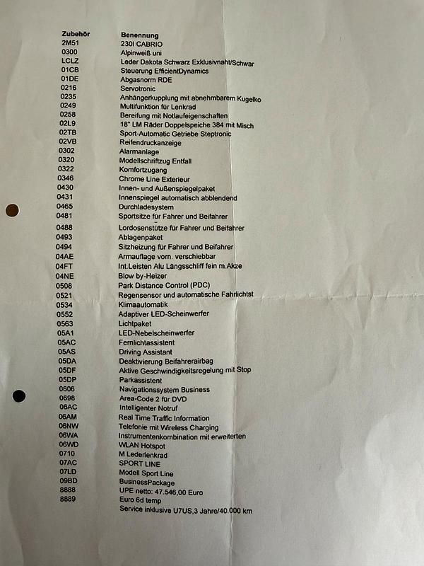 Second-hand BMW 230 252 CP (185 kW) 2020 Alb Cabrio