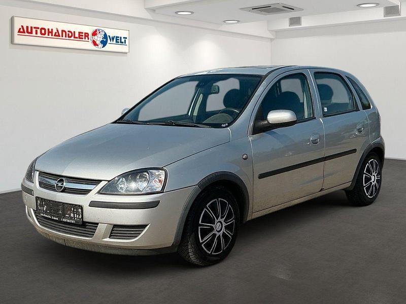 Silber Gebraucht 2004 Opel Corsa Edition Kleinwagen | 399 € (Superpreis) - Bild 1/3