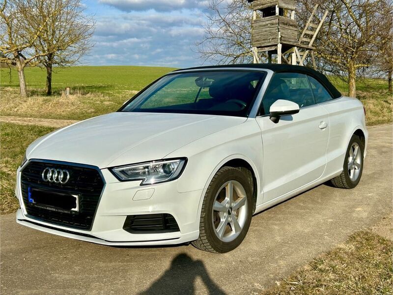 Weiß Gebraucht 2018 Audi A3 Cabriolet Sport Cabrio | 20.000 € (Guter Preis) - Bild 1/4
