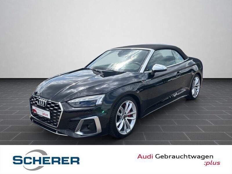 Mythosschwarz metallic Gebraucht 2024 Audi S5 Cabriolet Ambiente Cabrio | 53.390 € (Superpreis) - Bild 1/4