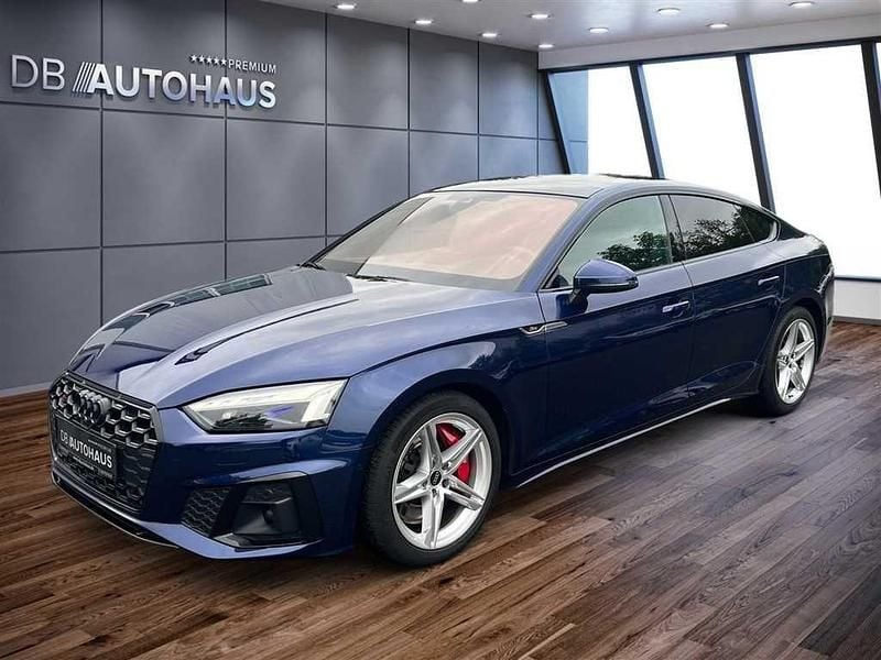 Blau Gebraucht 2022 Audi S5 Sportback Ambiente Kleinwagen | 40.930 € (Guter Preis) - Bild 1/4