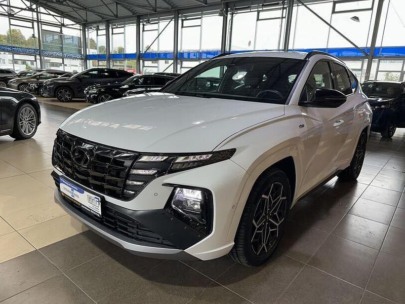 Weiß polar white / sol Gebraucht 2022 Hyundai Tucson N Line SUV | 28.000 € (Fairer Preis) - Bild 1/4