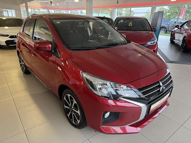Amarena rot metallic Gebraucht 2021 Mitsubishi Space Star Select+ Kleinwagen | 13.490 € (Fairer Preis) - Bild 1/4