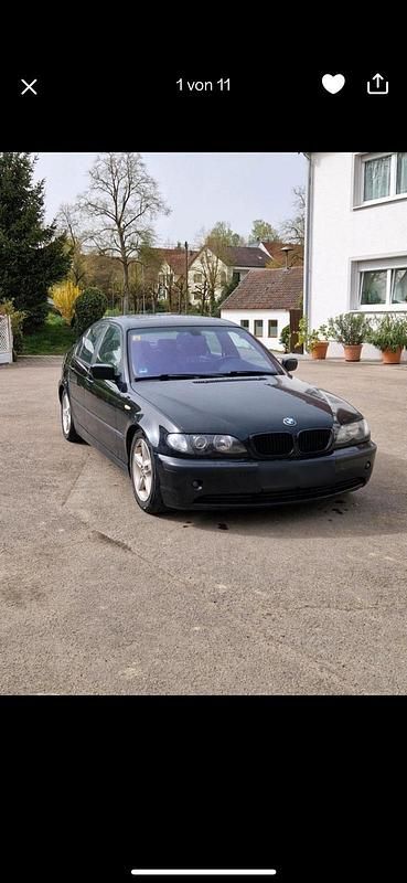 Schwarz Gebraucht 2005 BMW 318 Limousine | 2.900 € (Fairer Preis) - Bild 1/4
