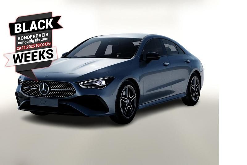 Silber Gebraucht 2024 Mercedes CLA200 AMG line Coupé | 42.488 € - Bild 1/4