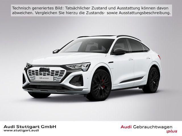 Gletscherweiß metallic Gebraucht 2024 Audi Q8 e-tron S-Line SUV | 62.940 € (Teuer) - Bild 1/4