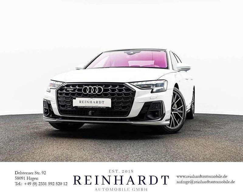 Gletscherweiß metallic Gebraucht 2022 Audi A8 S-Line Limousine | 56.150 € (Guter Preis) - Bild 1/1