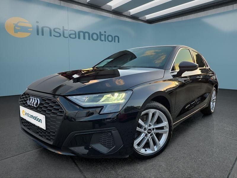 Schwarz Gebraucht 2021 Audi A3 Sportback Limousine | 23.999 € (Fairer Preis) - Bild 1/4