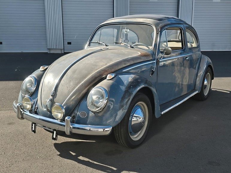 Blau / grundierungsgrau Gebraucht 1958 VW Käfer Limousine | 34.500 € - Bild 1/4