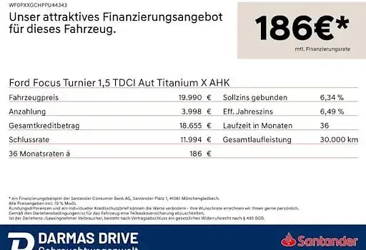 Gebraucht Ford Focus Titanium X 116 PS (85 kW) 2023 Schwarz Kombi