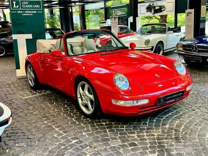 Rot Gebraucht 1996 Porsche 911 Carrera Cabriolet Cabrio | 82.800 € (Etwas zu teuer) - Bild 1/4