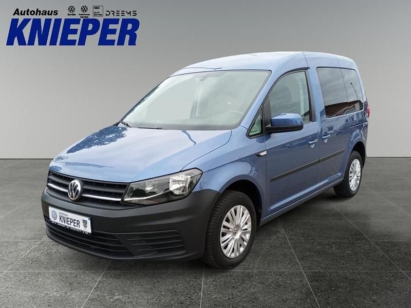 Acapulcoblau (metallic) Gebraucht 2017 VW Caddy Trendline Van / Kleinbus | 16.950 € (Teuer) - Bild 1/4