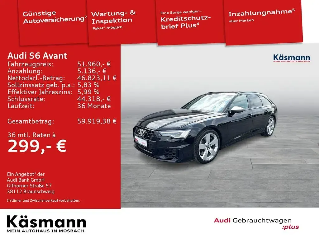 Gebraucht Audi S6 Sport 344 PS (253 kW) 2024 Brillantschwarz Kombi