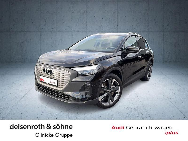 Mythosschwarz metallic Gebraucht 2022 Audi Q4 e-tron SUV | 27.905 € (Guter Preis) - Bild 1/4