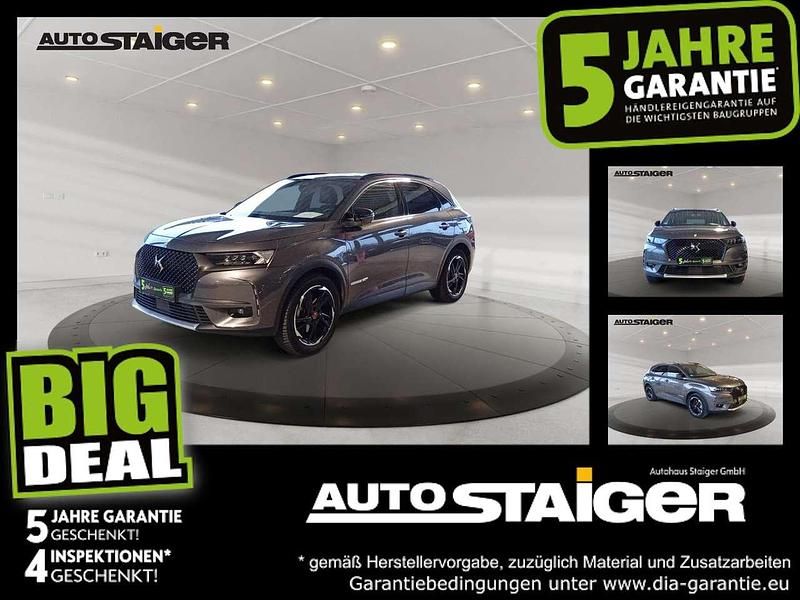 Lackierung platiniumgrau/meta Gebraucht 2022 DS Automobiles DS7 Crossback Performance Line Plus SUV | 30.987 € (Etwas zu teuer) - Bild 1/4