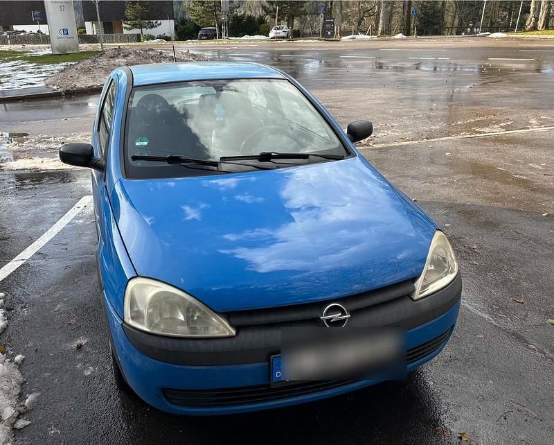 Blau Gebraucht 2001 Opel Corsa Kleinwagen | 450 € (Superpreis) - Bild 1/4