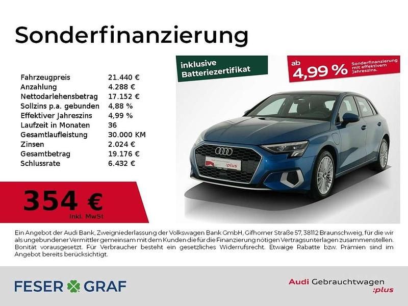 Gebraucht Audi A3 Advanced 150 PS (110 kW) 2022 Blau Limousine