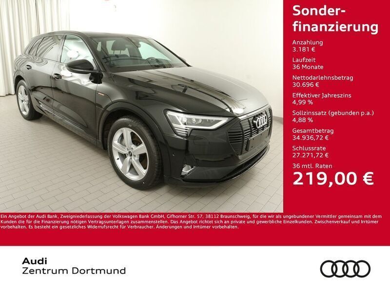 Schwarz Gebraucht 2022 Audi e-tron Advanced SUV | 33.877 € (Fairer Preis) - Bild 1/4