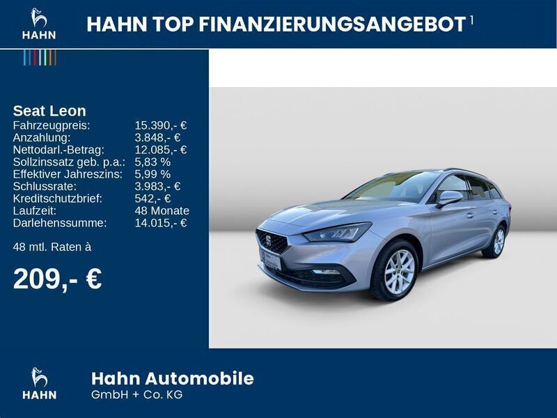 Gebraucht Seat Leon Style 150 PS (110 kW) 2022 "urban" silber Kombi