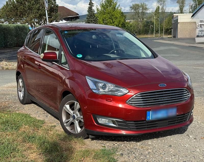 Rot Gebraucht 2016 Ford C-MAX Titanium Van / Kleinbus | 12.100 € (Fairer Preis) - Bild 1/4