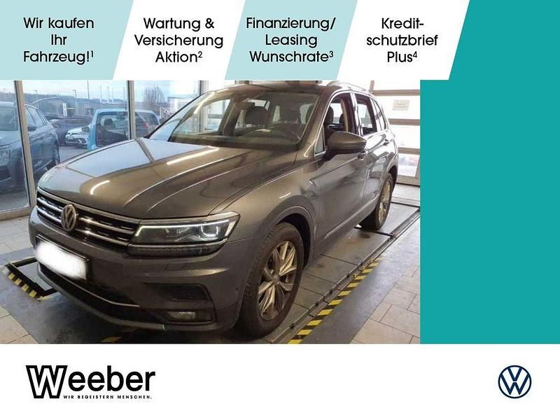 Grau Gebraucht 2019 VW Tiguan Highline SUV | 23.490 € (Guter Preis) - Bild 1/4