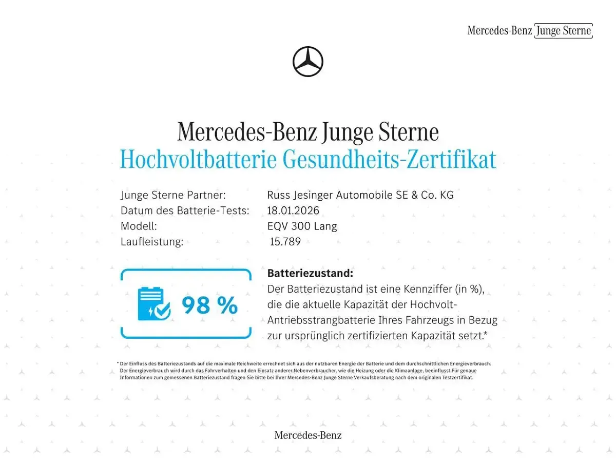 Gebraucht Mercedes EQV300 150 kW (204 PS) 2025 Grau Van / Kleinbus