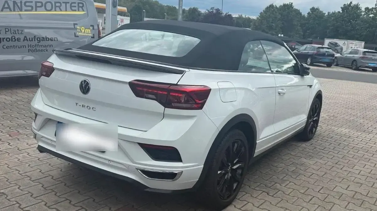 Gebraucht VW T-Roc Cabriolet R-line 150 PS (110 kW) 2021 Weiß Cabrio