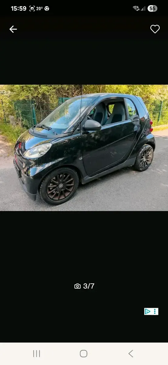 Gebraucht Smart ForTwo Coupé 71 PS (52 kW) 2008 Schwarz Coupé