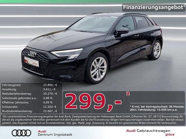 Mythosschwarz metallic Gebraucht 2021 Audi A3 Sportback e-tron Ambiente Kleinwagen | 23.890 € (Fairer Preis) - Bild 1/3
