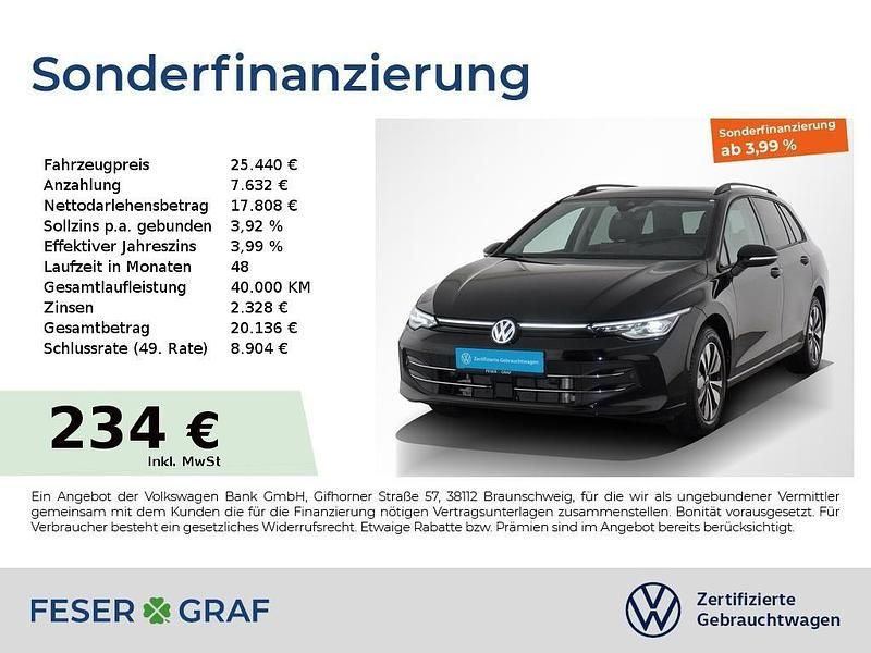 Schwarz Gebraucht 2024 VW Golf VIII Goal Kombi | 25.440 € (Superpreis) - Bild 1/1