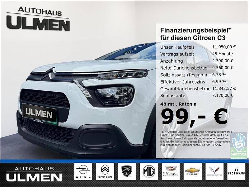 Weiss Gebraucht 2023 Citroën C3 Feel Kleinwagen | 11.950 € (Fairer Preis) - Bild 1/4