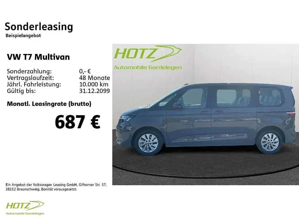 Gebraucht VW Multivan Life 150 PS (110 kW) 2022 Pure grey Van / Kleinbus