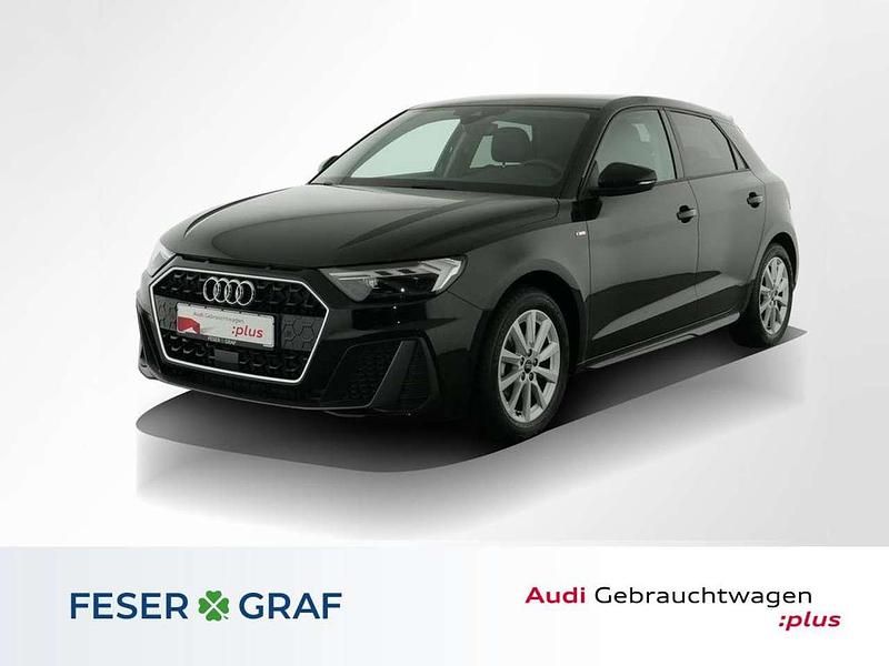 Mythosschwarz metallic Gebraucht 2024 Audi A1 Sportback S-Line Kleinwagen | 23.848 € (Fairer Preis) - Bild 1/4