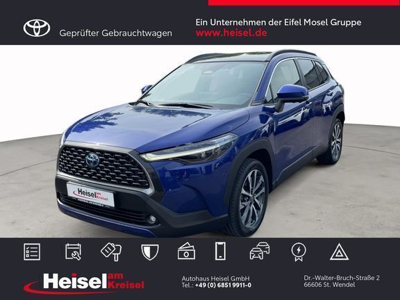 Nachtblau mica metallic Gebraucht 2023 Toyota Corolla Cross Lounge SUV | 37.860 € (Teuer) - Bild 1/4