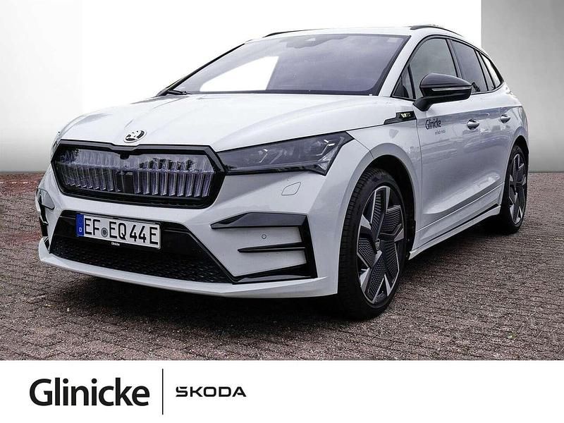 Weiß Gebraucht 2024 Skoda Enyaq iV RS SUV | 46.688 € (Teuer) - Bild 1/3