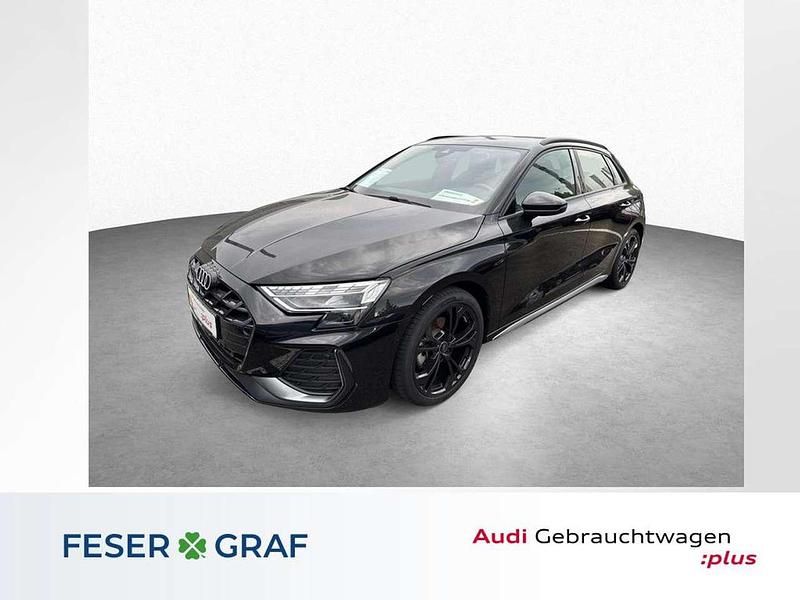 Mythosschwarz metallic Gebraucht 2024 Audi A3 S-Line Limousine | 34.890 € (Guter Preis) - Bild 1/4