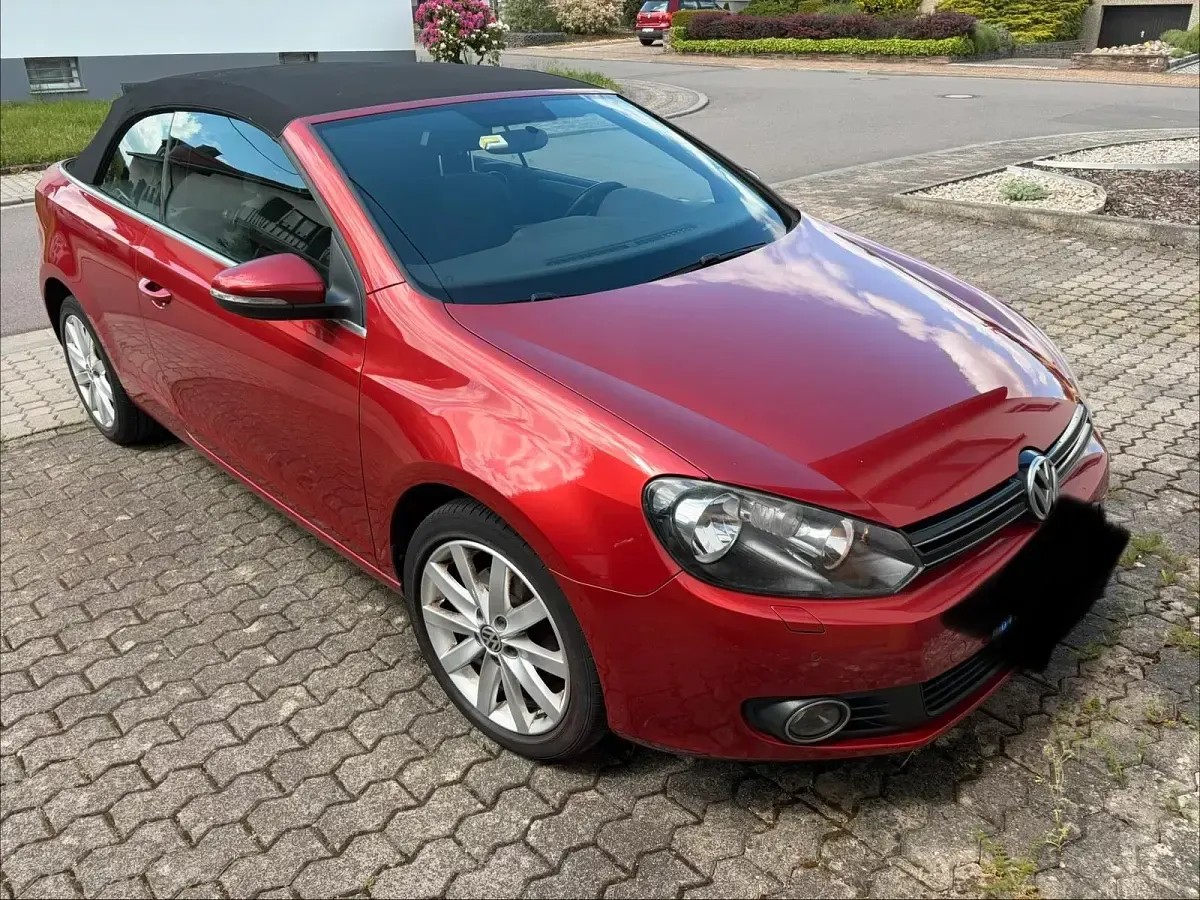 Gebraucht VW Golf Cabriolet 2012 Rot Cabrio