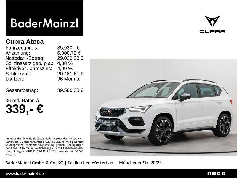 Bila weiß Gebraucht 2023 Seat Ateca 4Drive SUV | 35.930 € (Teuer) - Bild 1/3