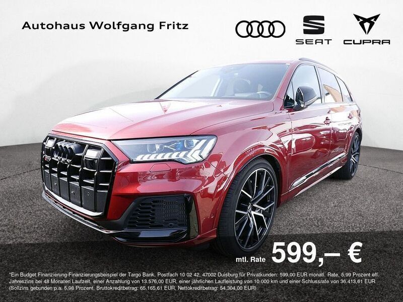 Rot Gebraucht 2021 Audi SQ7 Sport SUV | 67.880 € (Superpreis) - Bild 1/4