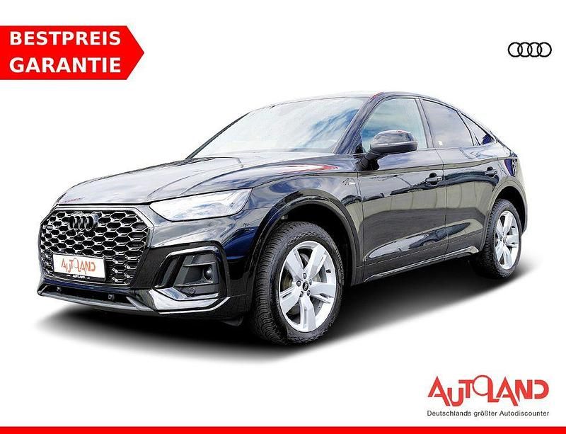 Mythosschwarzmet. (metallic) Gebraucht 2022 Audi Q5 Sportback S-Line SUV | 41.890 € (Fairer Preis) - Bild 1/4