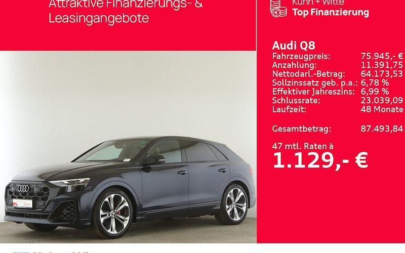 Blau Gebraucht 2024 Audi Q8 Design SUV | 75.945 € - Bild 1/4