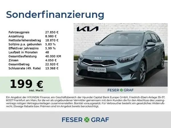 Pentametal grau Neu 2024 Kia Ceed Kombi | 27.450 € (Fairer Preis) - Bild 1/4