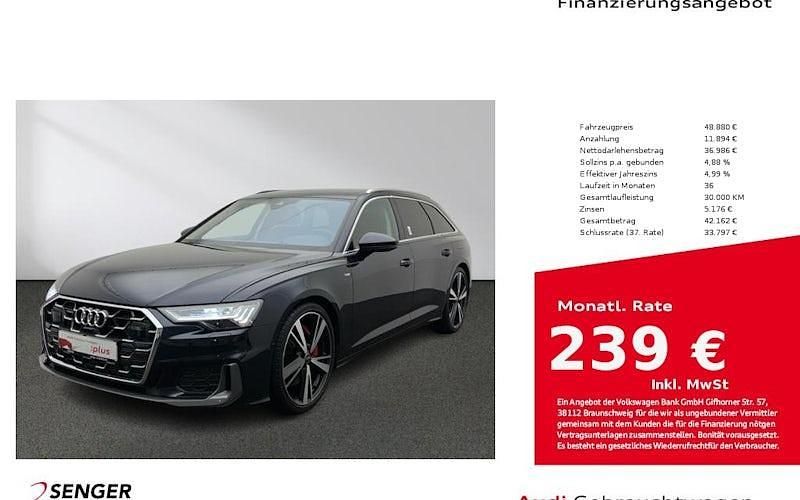 Blau Gebraucht 2023 Audi A6 S-Line Kombi | 48.880 € (Etwas zu teuer) - Bild 1/4
